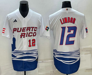 Men's Puerto Rico Baseball #23 Francisco Lindor Number White 2023 World Baseball Classic Stitched Jersey,We sell and wholesale Men's Puerto Rico Baseball #23 Francisco Lindor Number White 2023 World Baseball Classic Stitched Jersey on line form chian!